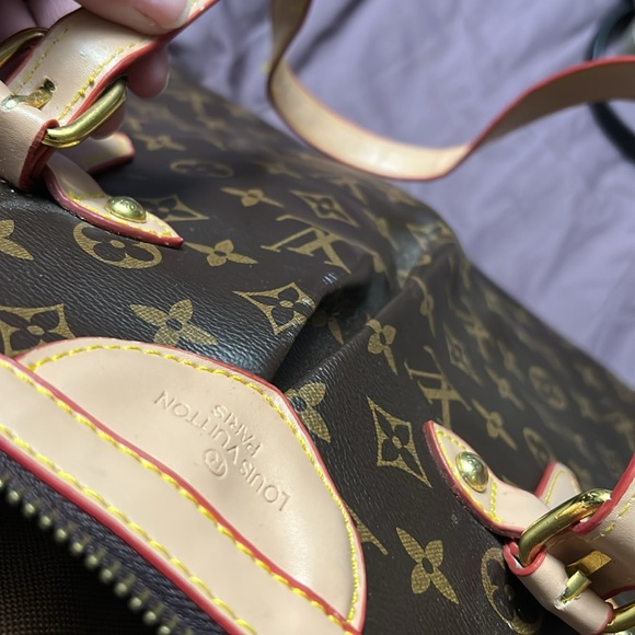 Leather tote bag with crossbody strap - Picture 4 of 6